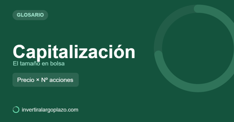 Capitalización — Glosario de inversión