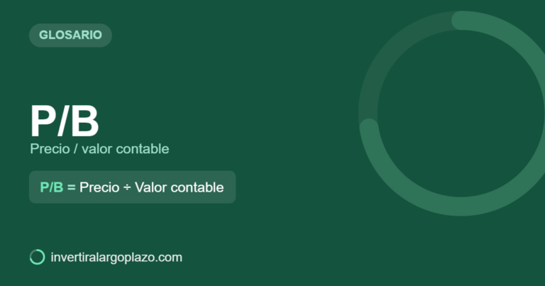 P/B — Glosario de inversión